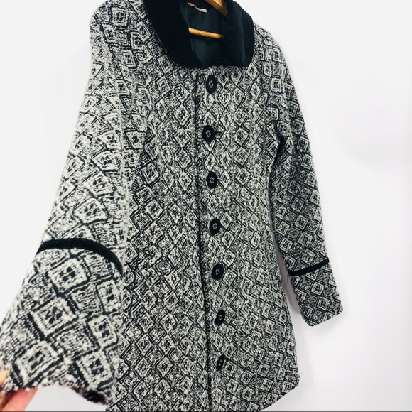 ✨Free People Boho Retro Wool Blend Tapestry Coat - Picture 9 of 16